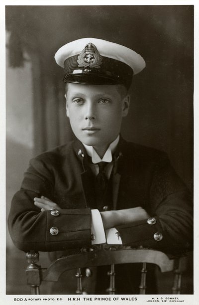 A walesi herceg haditengerészeti egyenruhában, 1910. alkotó: William and Daniel Downey