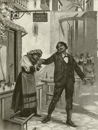 Cavalleria Rusticana, xi. jelenet (mélynyomás) alkotó: William de Leftwich Dodge