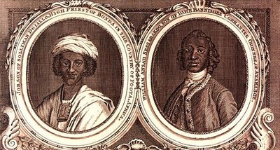 Job, Szulejmán Diallo, az afrikai Foota országbeli Bonda főpapja és William Ansah Sessarakoo, John Bannishee Corrantee Ohinnee fia Annamaboe-ból alkotó: William of Bath (after) Hoare