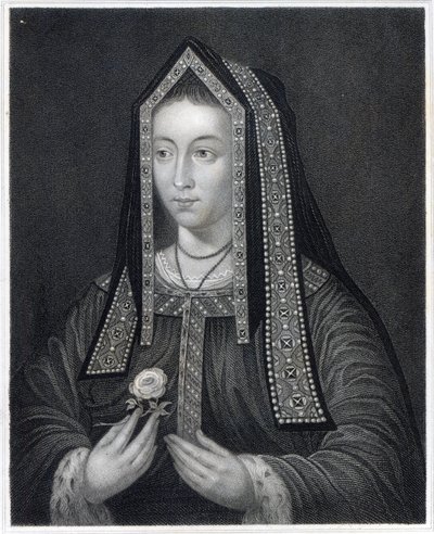Yorki Erzsébet portréja alkotó: William the Younger Holl