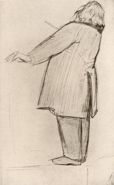 Johannes Brahms (1833-1897) német zeneszerző, karmester (rajz) alkotó: Willy von Beckerath