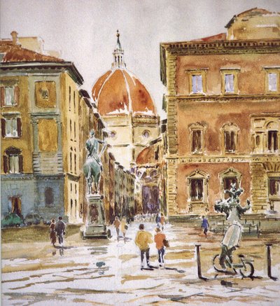 206 Piazza SS Annunziata, esőtisztítás alkotó: Wilson Clive