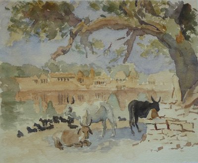 435A Jaisalmer – Vonat Sagar (vázlat) alkotó: Wilson Clive
