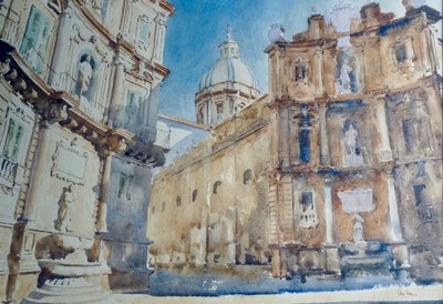 572 Késő délutáni árnyak - Palermo, Quattro Canti alkotó: Wilson Clive