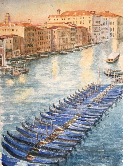 998. decemberi napfelkelte a Palazzo Michiel dal Brusától alkotó: Wilson Clive