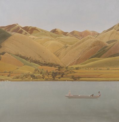 Edge of Abruzzi: Hajó három emberrel a tavon alkotó: Winifred Knights