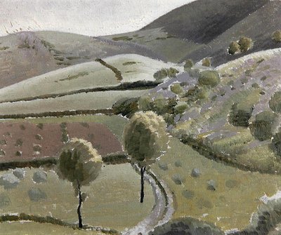 Olasz táj a Lago di Piediluco közelében, 1920-23 körül (olaj, vászon tábla) alkotó: Winifred Knights