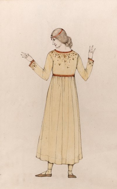 Önarckép (toll és tinta mosással papíron) alkotó: Winifred Knights