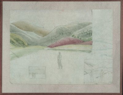 Tanulmány Santissima Trinitának, 1924 körül (ceruza és akvarell papíron) alkotó: Winifred Knights