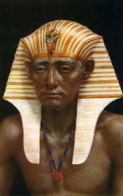 III. Amenemhat, a 12. dinasztia ókori egyiptomi fáraója, Kr.e. 19. század, 1926. alkotó: Winifred Mabel Brunton