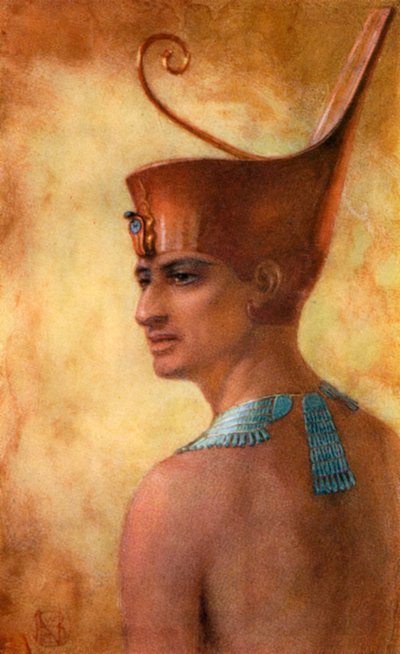 I. Pepi, a 6. dinasztia ókori egyiptomi fáraója, Kr.e. 24-23. század, 1926. alkotó: Winifred Mabel Brunton