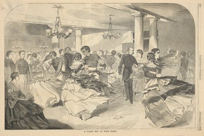 Egy kadétugrás West Pointban, Harpertől alkotó: Winslow Homer