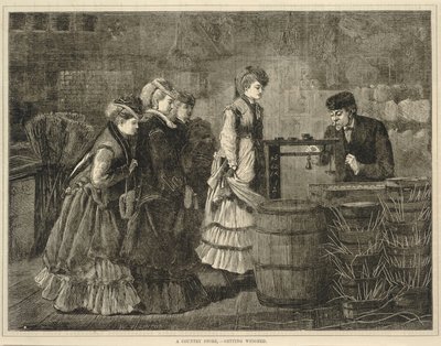 Egy vidéki bolt - mérlegelés, minden szombaton: A Journal of Choice Reading, 1871. március 25. alkotó: Winslow Homer