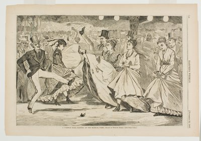 Egy párizsi bál-tánc a Mabille-ben, Párizsban alkotó: Winslow Homer