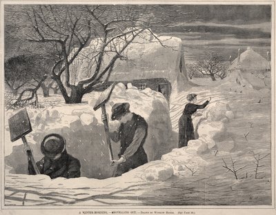 Egy téli reggel – Hóeltakarítás alkotó: Winslow Homer