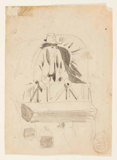 Egy katonai kocsi hátulja alkotó: Winslow Homer