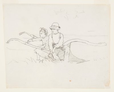 Fiú és lány egy ekén alkotó: Winslow Homer