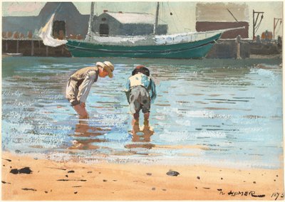 Boys Wading alkotó: Winslow Homer