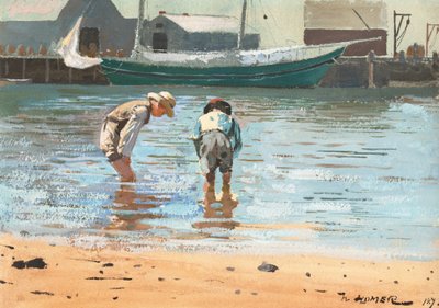 Boys Wading, 1873. alkotó: Winslow Homer