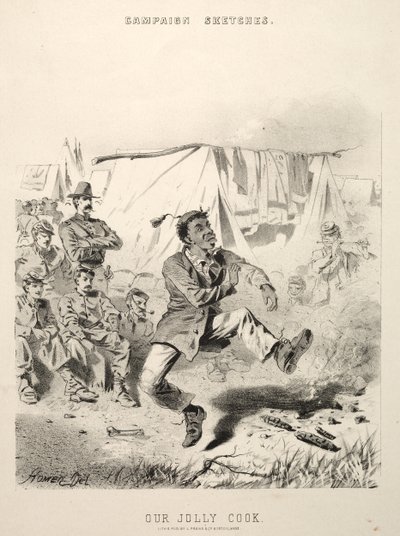 Kampányvázlatok: Vidám szakácsunk, 1863. alkotó: Winslow Homer