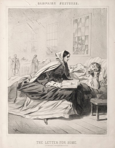 Kampányvázlatok: Levél haza, 1863. alkotó: Winslow Homer