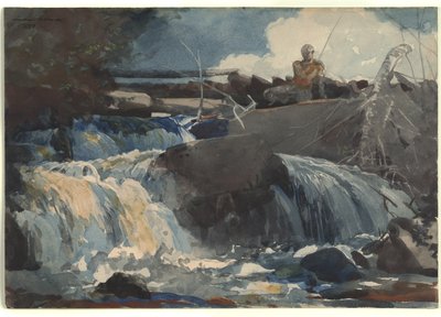 Casting in the Falls alkotó: Winslow Homer