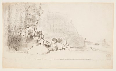 Gyermekek játszanak a tengerparton, Cullercoats, Anglia alkotó: Winslow Homer