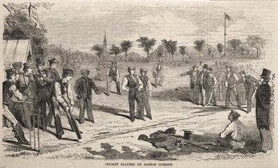Krikettjátékosok a Boston Commonon, 1859. alkotó: Winslow Homer