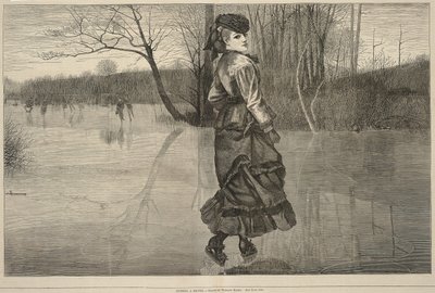 Cutting a Figure, a Minden szombat, 1871. február 4. számból alkotó: Winslow Homer