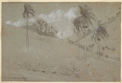 Rajz, kubai domboldal, 1885 alkotó: Winslow Homer