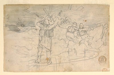 Rajz, Vörös fény, valószínűleg 1883 alkotó: Winslow Homer