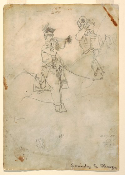 Rajz, Tűzharangszó, 1862 körül. alkotó: Winslow Homer