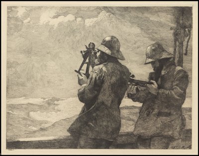 Nyolc harang, 1887, valószínűleg 1940 körül nyomtatták alkotó: Winslow Homer