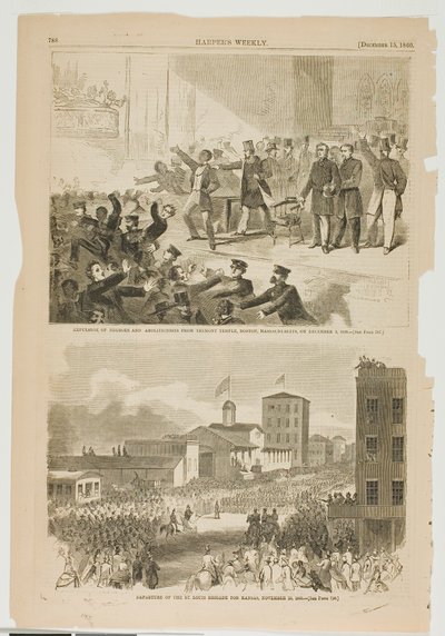 Négerek és abolicionisták kiutasítása a bostoni Tremont templomból 1860. december 3-án alkotó: Winslow Homer