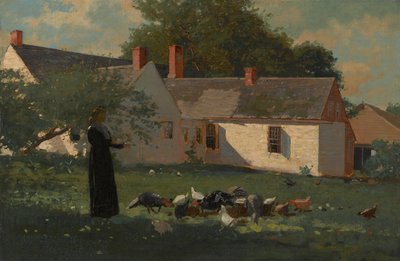 Tanyasi jelenet, 1872-74 körül alkotó: Winslow Homer