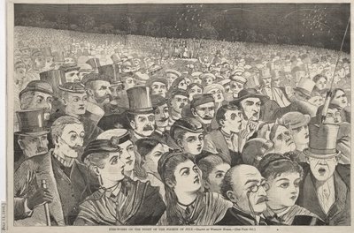 Tűzijáték július negyedikének éjszakáján alkotó: Winslow Homer