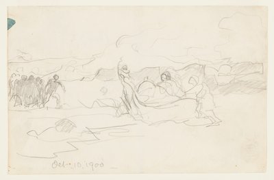 Halászok strandolnak egy Dory-n alkotó: Winslow Homer