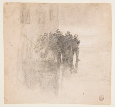 Halászok Oilskinsben, Cullercoatsban, Angliában alkotó: Winslow Homer