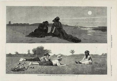Flörtölés a tengerparton és a réten alkotó: Winslow Homer