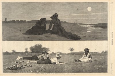 Flörtölni a Tengerparton és a Réten, Harpertől alkotó: Winslow Homer