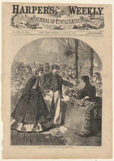 A Nagy Vásár Virágosztálya, Harpertől alkotó: Winslow Homer