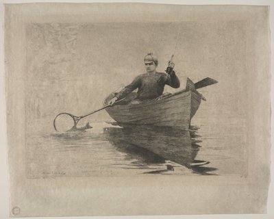 Fly Fishing alkotó: Winslow Homer