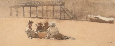 Négy fiú a tengerparton, 1873. alkotó: Winslow Homer