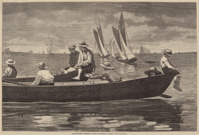 Gloucester Harbor, 1873-ban jelent meg. alkotó: Winslow Homer