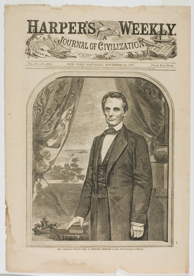 Abraham Lincoln, született Kentuckyban, 1809. február 12-én. alkotó: Winslow Homer