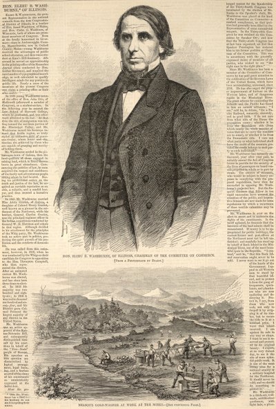 A tiszteletreméltó Elihu B. Washburne Illinoisból, a kereskedelmi bizottság elnöke, a Harper