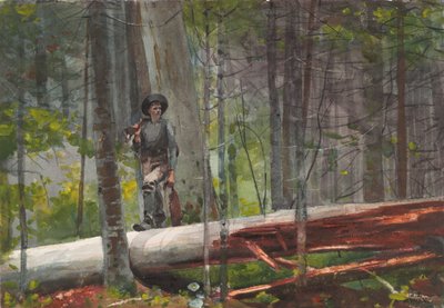 Vadász az Adirondack-hegységben alkotó: Winslow Homer