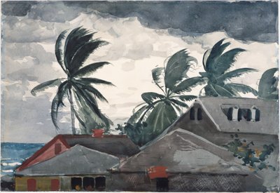 Hurrikán, Bahamák alkotó: Winslow Homer