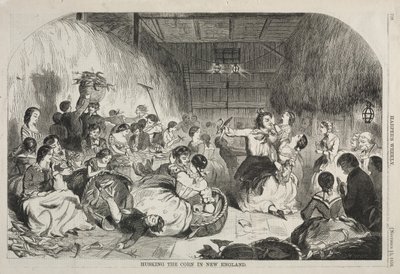 A kukorica hámozása Új-Angliában alkotó: Winslow Homer