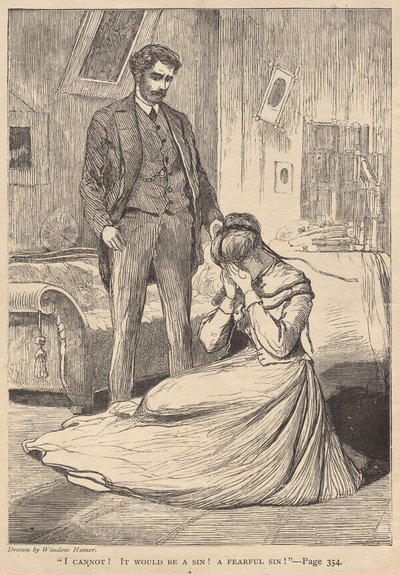 "Nem tudok!  Bűn lenne!  Félelmetes bűn!" alkotó: Winslow Homer